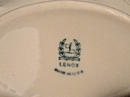 Lenox  Blue USA Mark Acanthus Leaf Bowl Blue USA Mark 6&quot; Gold Trim MINT - £28.76 GBP