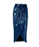 Zadig &amp; Voltaire Jamelia Sequins Leo Skirt Women&#39;s Azur $598 Sz 38 Or M,... - $257.25 CAD