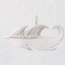 Hallmark Ornament 2018 - Be Lifted Feather - Porcelain - $16.45