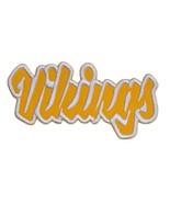 Minnesota Vikings Text  Embroidered Applique Iron On Patch Three Sizes Customize - $6.97 - $10.97