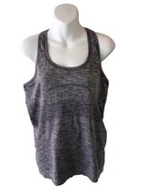 Lululemon Women&#39;s 10 Swiftly Tech Racerback Tank Top GRAY Knit Running Gym Yoga  - £21.47 GBP