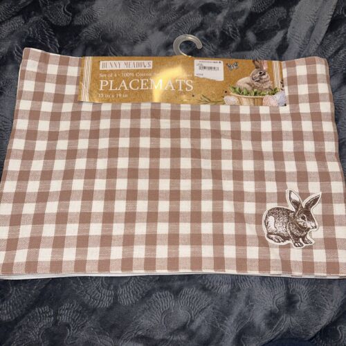 Nordstrom Bunny Meadows 4 Piece Placemat Set. 13in X 19” 100% Cotton - $27.99