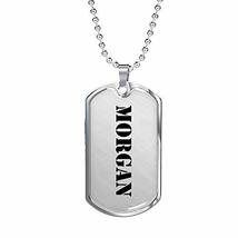 Unique Gifts Store Morgan - Luxury Dog Tag Necklace Personalized Name - £31.86 GBP