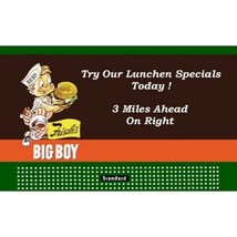 Lionel Style Billboard Insert Frisch&#39;s Big Boy &amp; American Flyer - £4.77 GBP