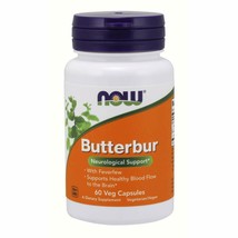 NOW Supplements, Butterbur with Feverfew, 60 Veg Capsules - £18.86 GBP