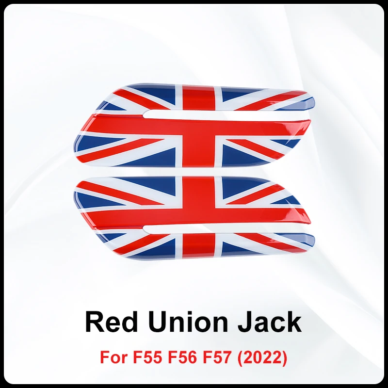 2pcs Union jack Exterior Side Fender Cover Signal Light Case Sticker for Mini On - £100.65 GBP