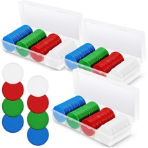 300 Pieces Plastic Poker Chips With Storage Box Counters Chip Poker Chips Set Fo - $30.99