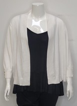 IYLA Women&#39;s Lightweight Open Front Cardigan 3X White New - $29.99