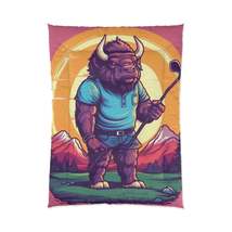 Golf Bison Buffalo USA Style Graphic Comforter - $132.53+