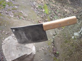 Antique Hand Forged Cleaver, Heavy duty steel - £64.14 GBP