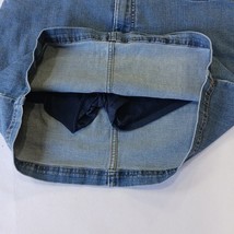 Lee Regular Fit Women’s Blue Mid-Rise Denim Skort Measured Waist 32" image 15