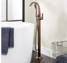 New Oil Rubbed Bronze Freestanding Provincetown 8.5 GPM Floor Mount Tub Filler w - £625.43 GBP