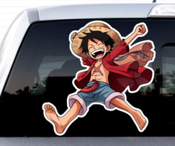 One Piece Anime Happy Little Monkey D. Luffy Sticker Decal Truck Car Wall Phone - £3.20 GBP+