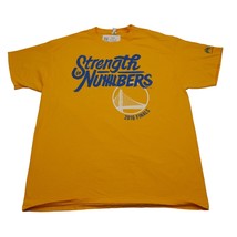 Fruit of the Loom Shirt Mens XL Yellow Short Sleeve Golden State Warriors Tee - $15.72