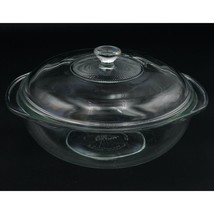 Pyrex 024 Originals Clear Glass 2 Qt Round Covered Casserole with Lid 624C - £24.88 GBP