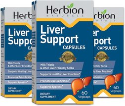 Herbion Naturals Liver Support - Supports Healthy Liver Function - Pack of 3 - £26.31 GBP