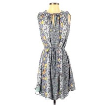LOFT Ann Taylor Dress Floral Pattern Flowy Flutter Lightweight Tie Spring  - £24.74 GBP