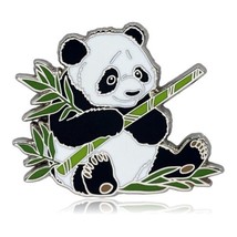 Panda with Bamboo Enamel Pin - £7.71 GBP