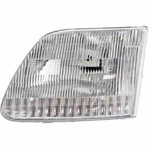 Headlight For 1997-2004 Ford F-150 Left Side Chrome Clear Lens With Flut... - $49.45