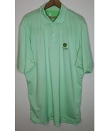 F &amp; G Tech  John Deere Classic Golf Mens Polo Shirt Size Mens LARGE Gree... - $33.94 CAD