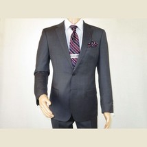 Men's Soft Wool Cashmere Single Breasted Suit Giorgio Cosani 900 Dark Gray image 2