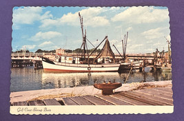 Postcard Gulf Coast Shrimp Boats - Mid 1900s - £4.89 GBP