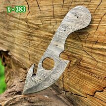 EDC HANDMADE DAMASCUS STEEL HUNTING SURVIVAL GUT HOOK  KNIFE BLANK BLADE... - $23.72