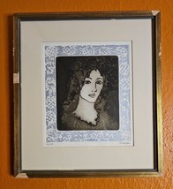 Lady L by Francisco Copello Color Etching Signed Limited Ed 96/100 Impressions - $677.16