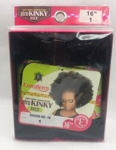 EVE 100% REMY HUMAN HAIR AFRO KINKY BULK 16&quot; JET BLACK MALEY BRAID for T... - $29.94