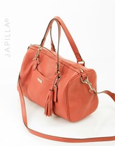 Lovely Coach Avery Coral Pebbled Tassel Leather Satchel Purse F26121! - £94.15 GBP