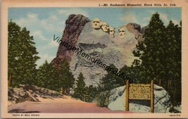 Mt. Rushmore Memorial Black Hills SD Postcard PC355 - £3.97 GBP