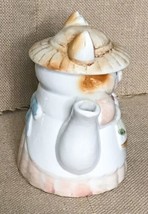 Vintage Anthropomorphic Country Cat Decorative Teapot Cottagecore Grandm... - $13.86