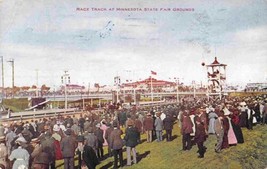 Race Track Minnesota State Fair Grounds 1912 postcard - £5.80 GBP