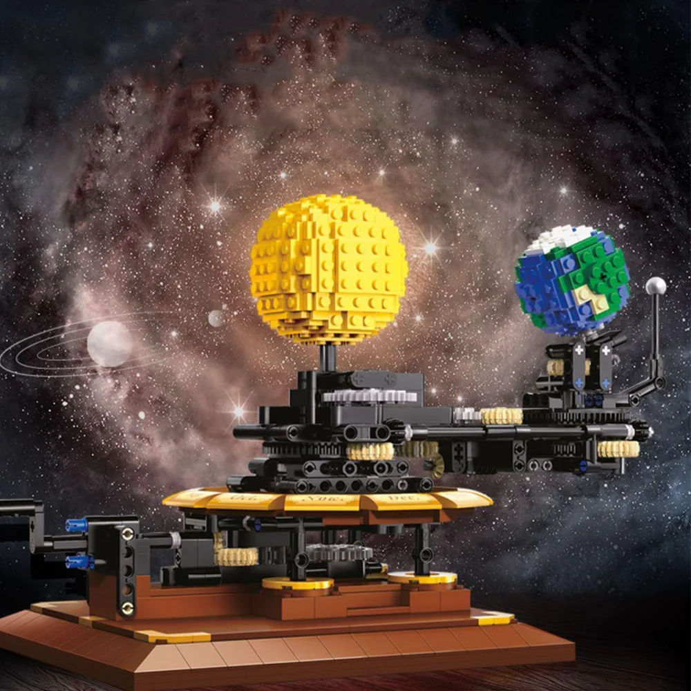 New 865PCS Experiment Universe Education City Solar System Earth Sun Clock - £57.91 GBP+