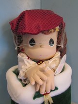 Precious Moments 1999 christmas carol stocking  Doll  13&quot; &quot;HOLLY&quot; RED HAIR - $25.20