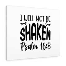  Psalm 16:8 I Will Not Be Shaken Bible Verse Canvas Christian Wa - £57.10 GBP+