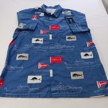 Columbia PFG FM7011 Men's Blue Cotton Vented Short Sleeve Fishing Shirt Size XL image 10