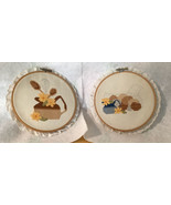 Petit Point Cross Stitch Pitcher &amp; Egg Basket - $19.22 CAD