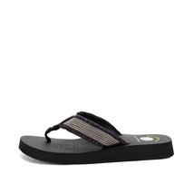 Yellowbox women&#39;s nolan flip flop in Black - size 8 - $33.66