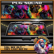 Pug Squad - Truck Back Window Graphics - $55.12+