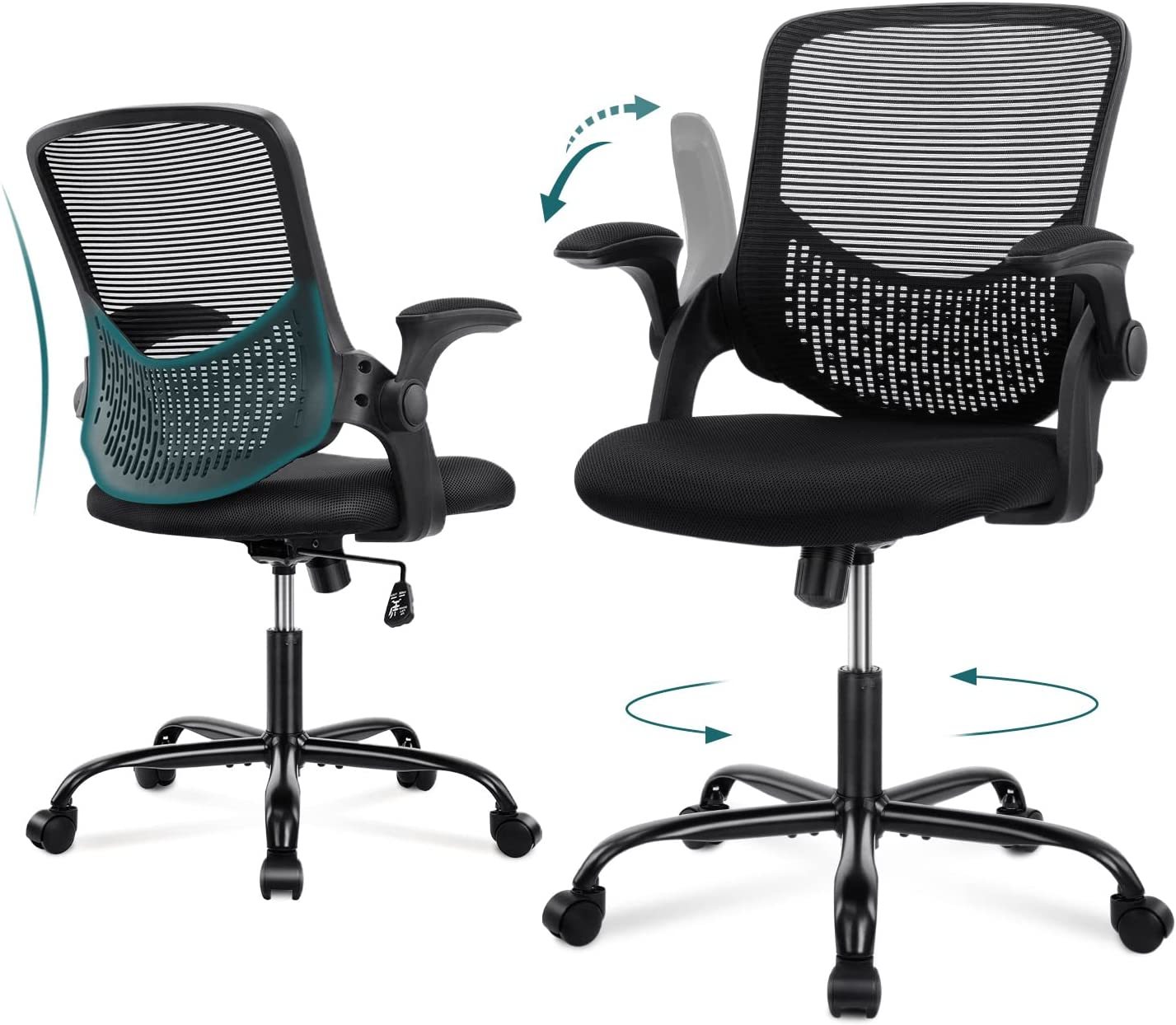 Office Chair, Ergonomic Office Chair Computer Chair Mesh Home Office Des... - $48.99