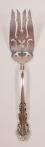 Reed &amp; Barton Sterling Silver Georgian Rose Small Meat Fork 7.5&quot; Nice! - £59.34 GBP