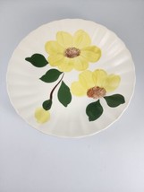 Vtg Blue Ridge Southern Industries Potteries 8 Inch Fluted Bowl Yellow flowers - £11.98 GBP