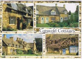United Kingdom UK Postcard Cotswold Cottages Broadway Multi View - £2.31 GBP