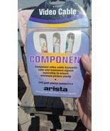 ARISTA HIGH RESOLUTION 3 FT VIDEO COMPONENT CABLE W/ 24K Gold connector - $278.20 MXN