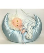 Russ Soft Sculpture Baby Boy Sleeping on the Blue Moon Hanging Toy Plush... - $82.30 CAD