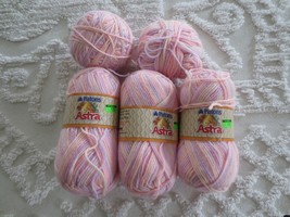 9 Oz Patons Astra Acrylic #09248 Cotton Candy Variegated 3 Dk Light Worsted Yarn - £11.73 GBP