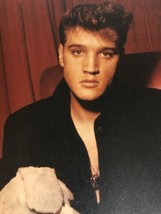 Vintage Elvis Presley magazine pinup picture Elvis In Black Shirt - £3.16 GBP