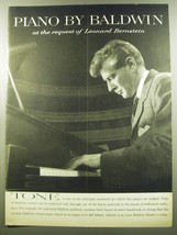 1959 Baldwin Piano Ad - Piano by Baldwin at the request of Leonard Bernstein - £14.49 GBP