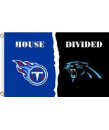 Tennessee Titans and Carolina Panthers 3x5ft Divided Flag, Machido flag - £13.42 GBP